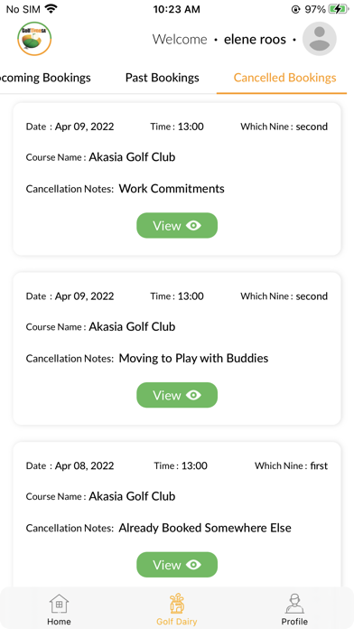 GolfTimeSA Screenshot