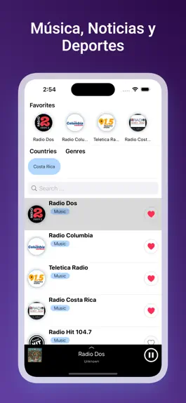 Game screenshot Costa Rica Estaciones de radio apk