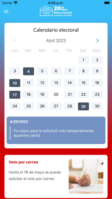 28M Elecciones Madrid 2023 Screenshot