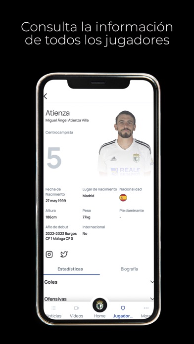Burgos CF - App Oficial Screenshot