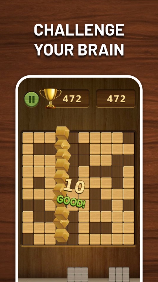 #5. Wood Cube Block: Merge Puzzle (iOS) By: Alina Grishina