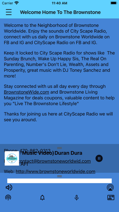 CityScape Radio Screenshot