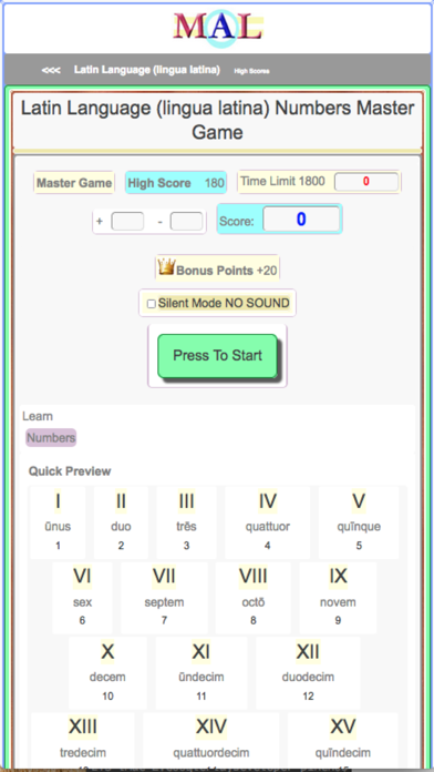 Latin M(A)L Screenshot