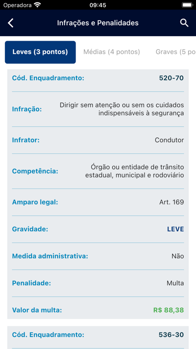 Legislação de Trânsito Screenshot