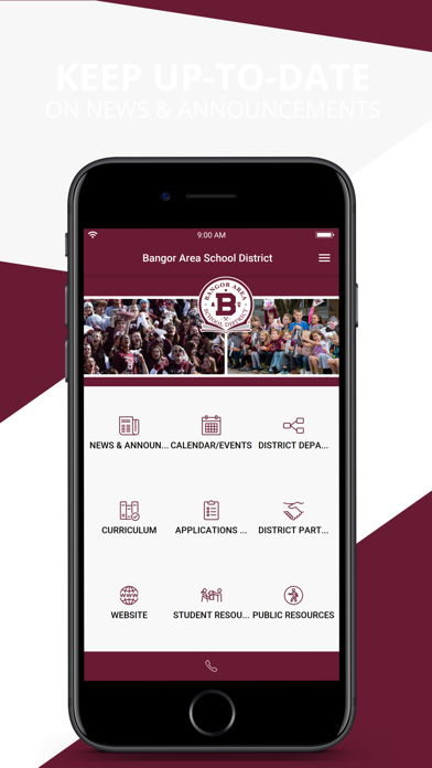 Bangor Area School District Screenshot