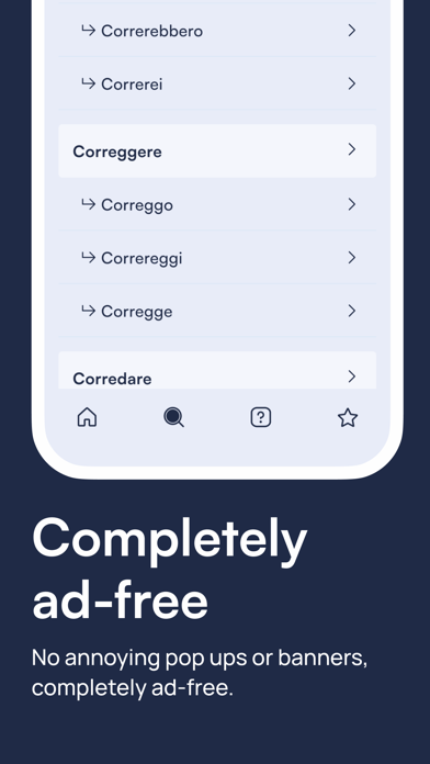 Vurbit · Italian Conjugations Screenshot