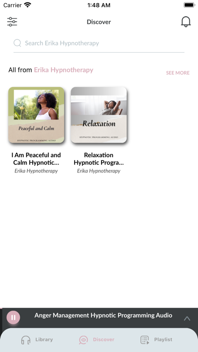 Erika Hypnotherapy Screenshot