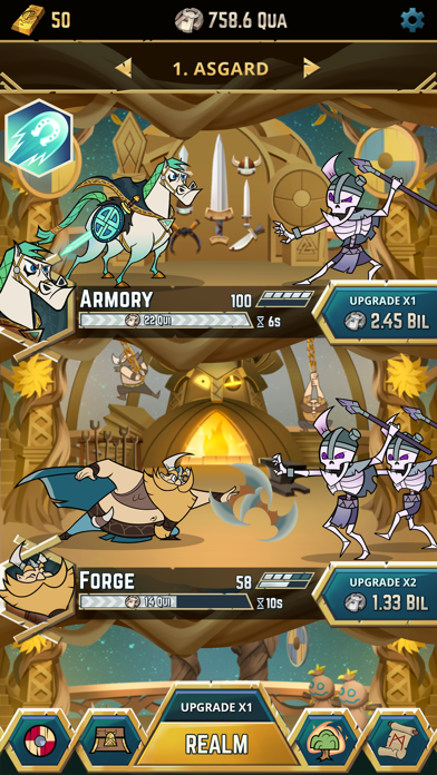Viking Gods - Idle Tap Game Screenshot