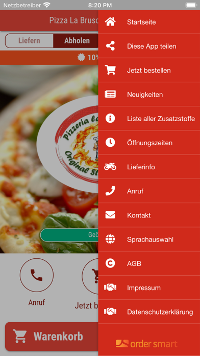 Pizza La Bruschetta Nürnberg Screenshot