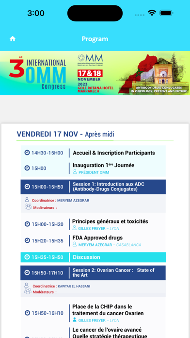 OMM CONGRESS 2023 Screenshot
