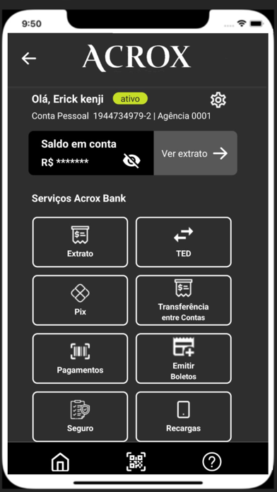 Acrox Bank Brasil Screenshot