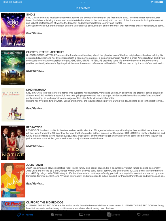 Screenshot #5 pour Movieguide® Lite Movie Reviews