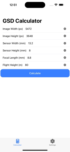 GSD Drone Calculator on the App Store