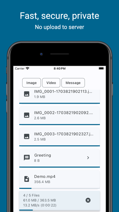 FileDirect: Private File Share Screenshot