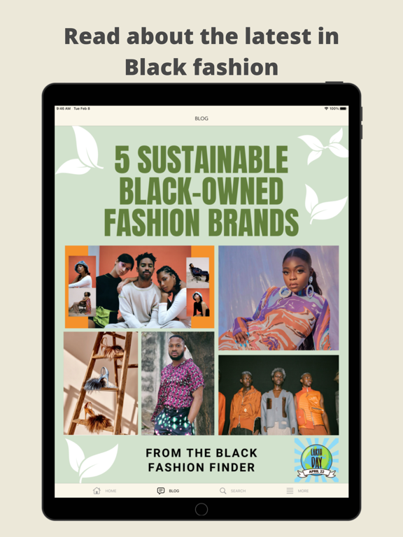 The Black Fashion Finder iPad screenshot 3 - Lifestyle app