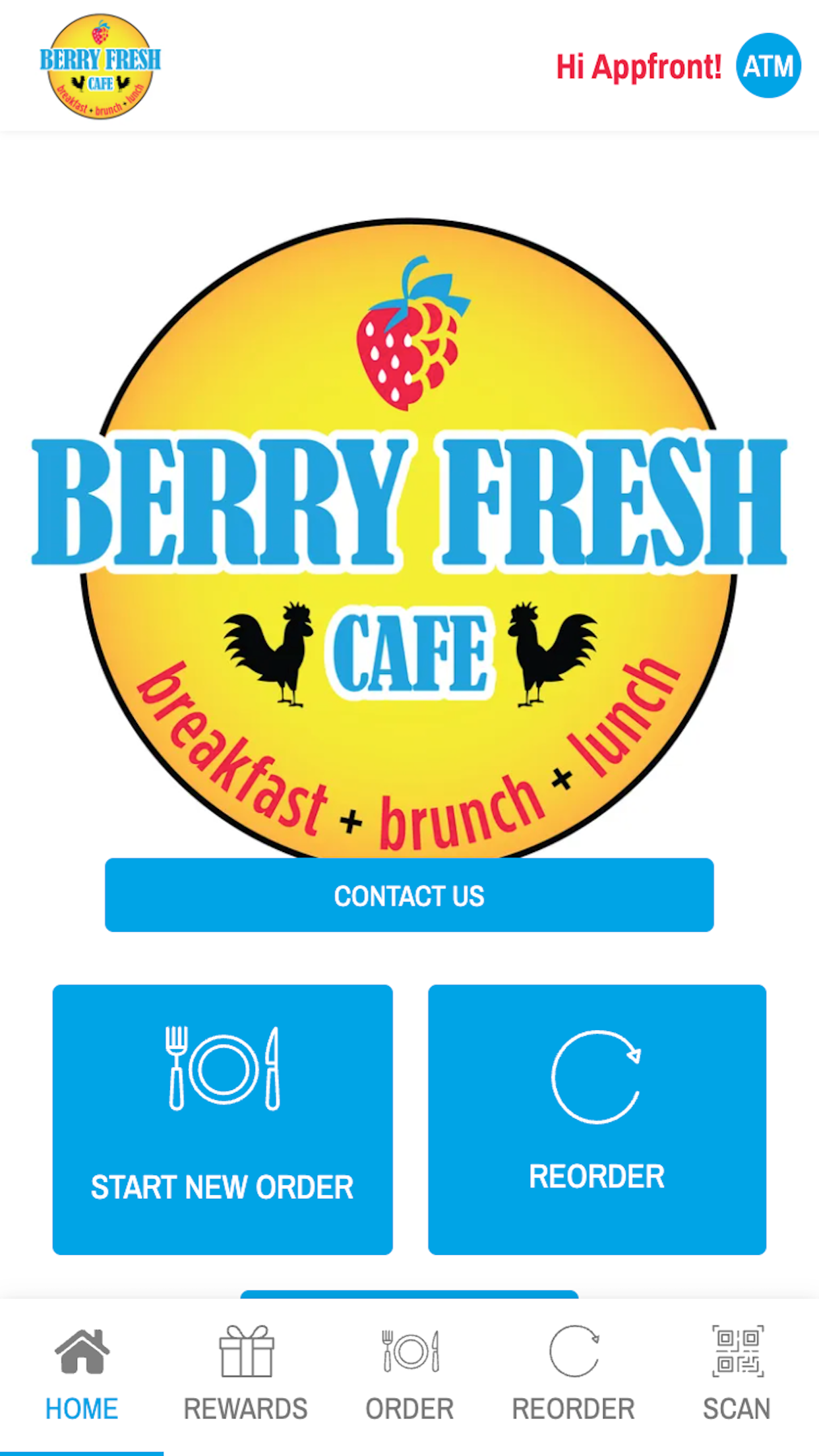 Berry Fresh Cafe App