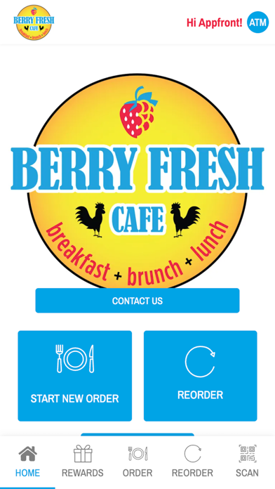 Berry Fresh Cafe App Screenshot
