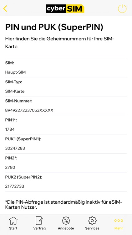 cyberSIM Servicewelt