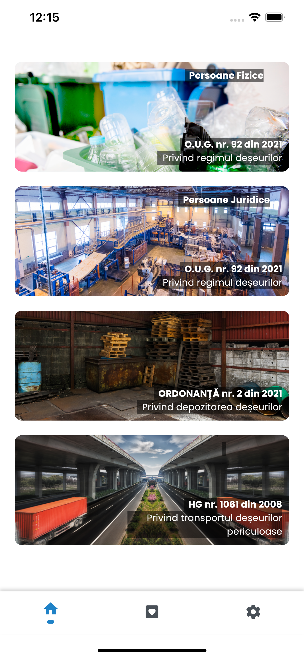 Amenzi Deseuri/ Mediu