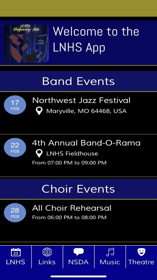 #3. LNHS Performing Arts (iOS) 由: Liberty 53 School District