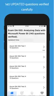 exam da-100: analyze data 2024 iphone screenshot 1