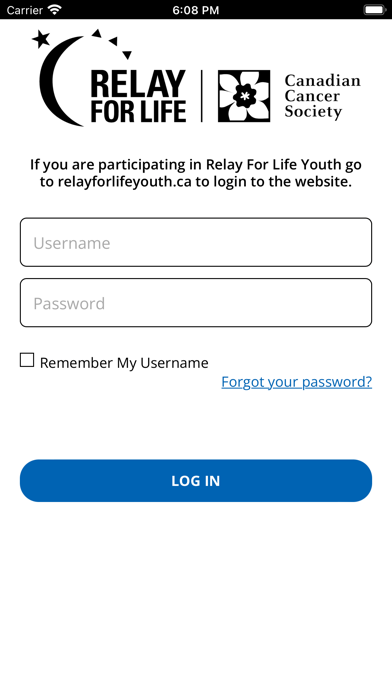Relay For Life Canada Screenshot