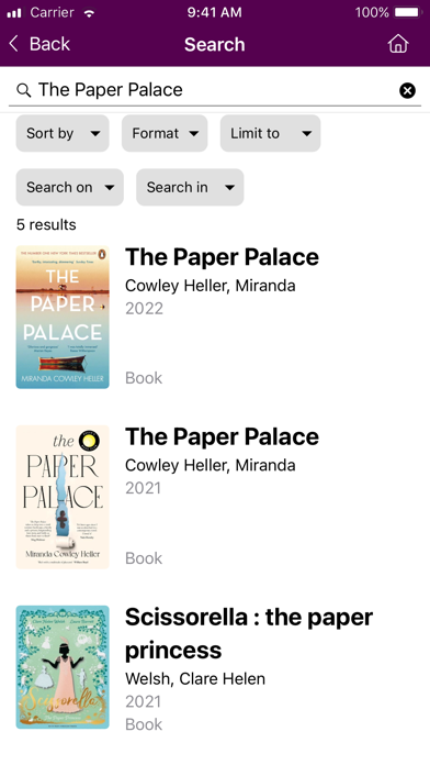 Reading Libraries Screenshot