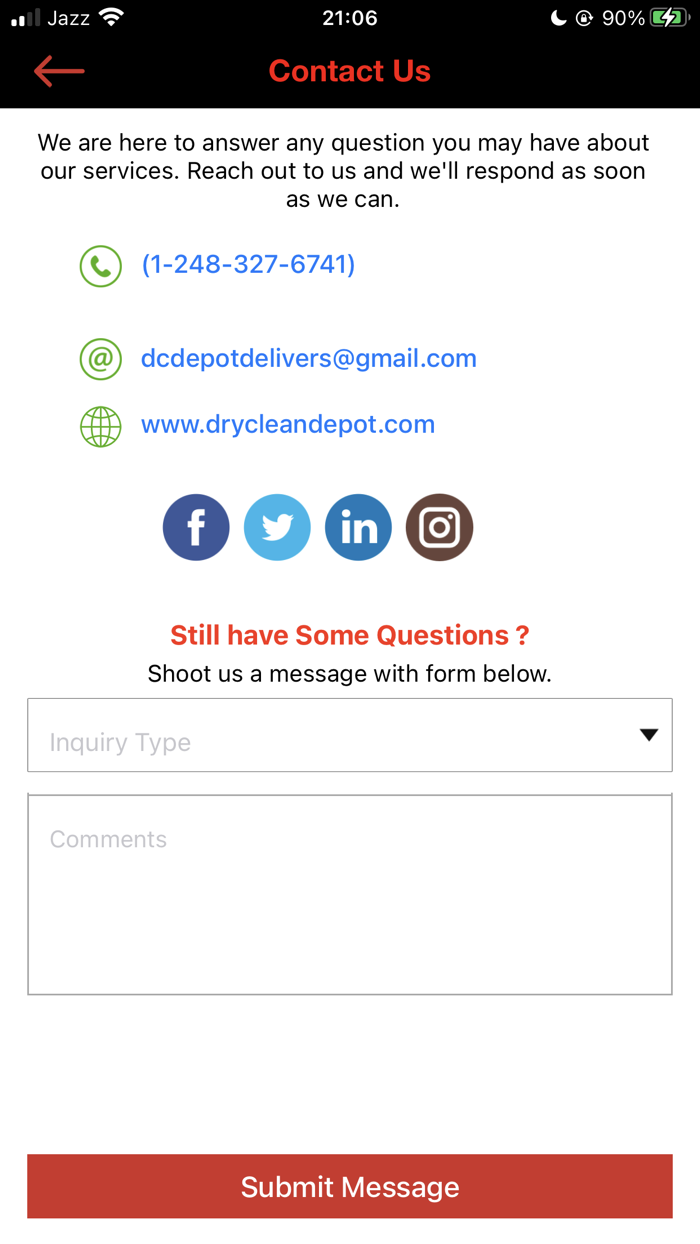 Dryclean Depot Delivers