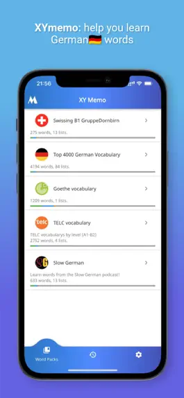 Game screenshot XY Memo: German vocab builder mod apk