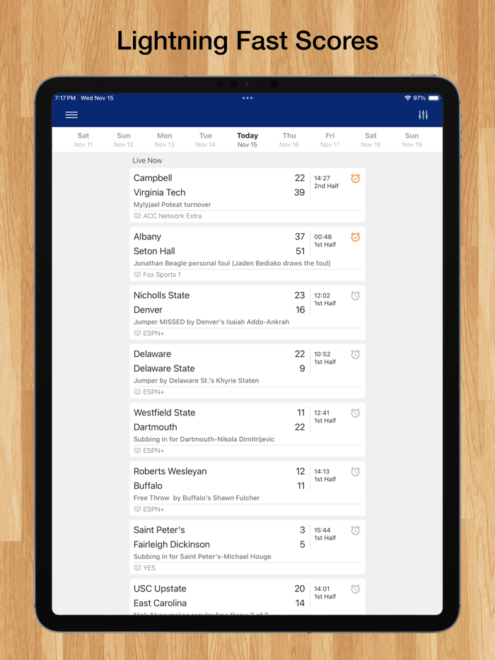 Scores App College Basketball
