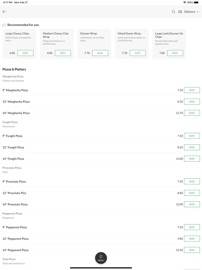 Efes Pizza and Kebab House.