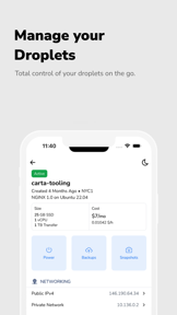 Mission Ctrl for DigitalOcean screenshot