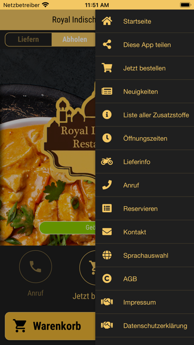 Royal Indisches Restaurant Screenshot