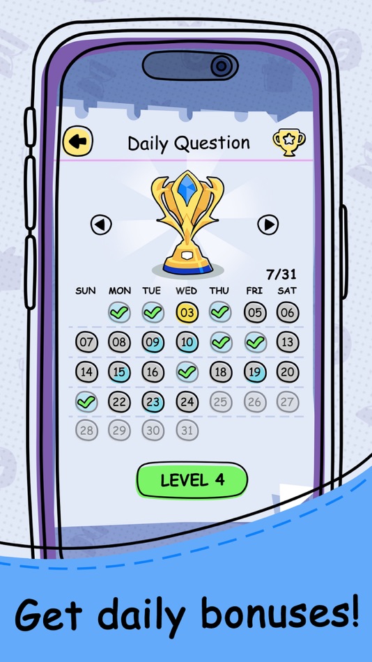 #4. Trivia Questions - Word Quiz (iOS) By: Jing Wang