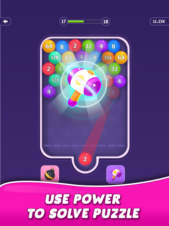 Bubble Merge - 2048 iPad screenshot 4 - Games app