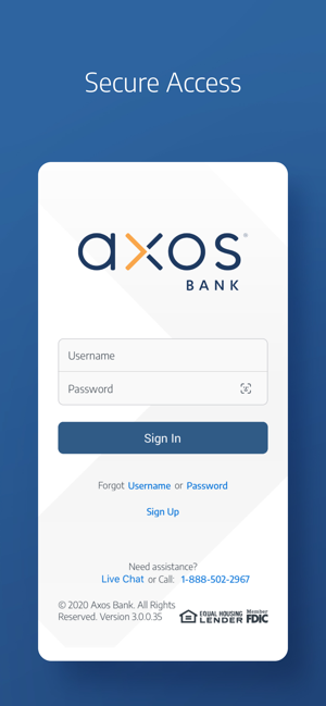 ‎Axos Bank® Capture d'écran