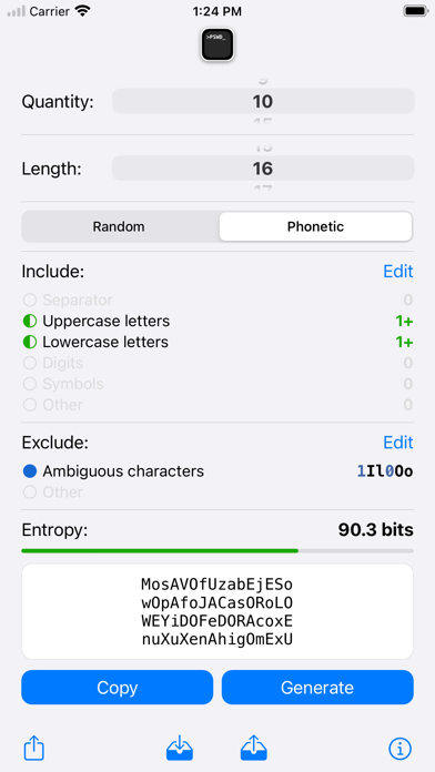 PSWD: Password Generator Screenshot