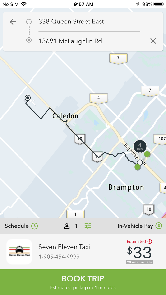 Seven Eleven Taxi Brampton