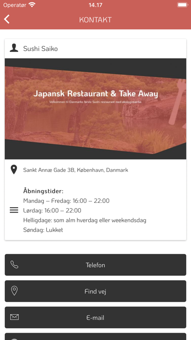 Sushi Saiko Christianshavn Screenshot