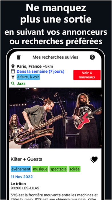Ideactiv sorties concerts etc Screenshot
