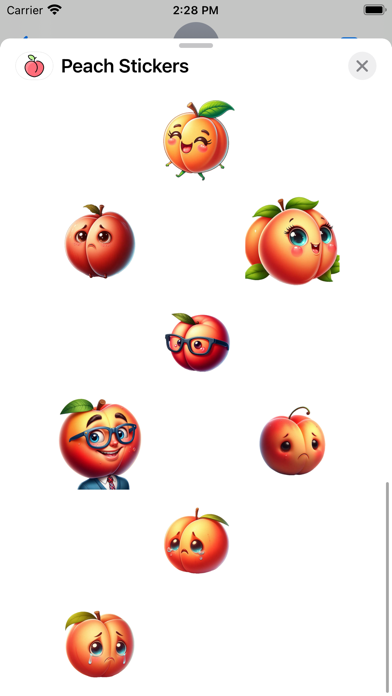 Screenshot #3 pour Peach Stickers