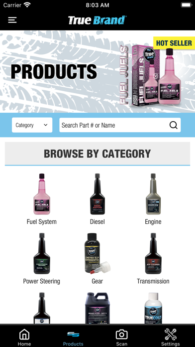 True Brand Products Screenshot