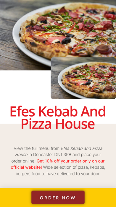 Screenshot #1 pour Efes Pizza Doncaster
