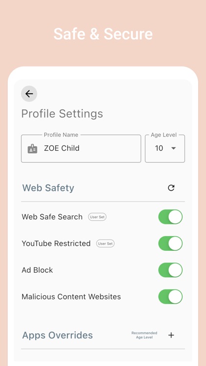 Zoe Parental Control