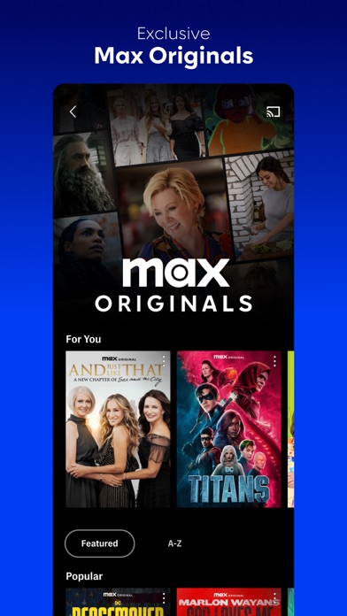 Max: Stream HBO, TV, & Movies app screenshot 5 by WarnerMedia Global Digital Services, LLC - appdatabase.net