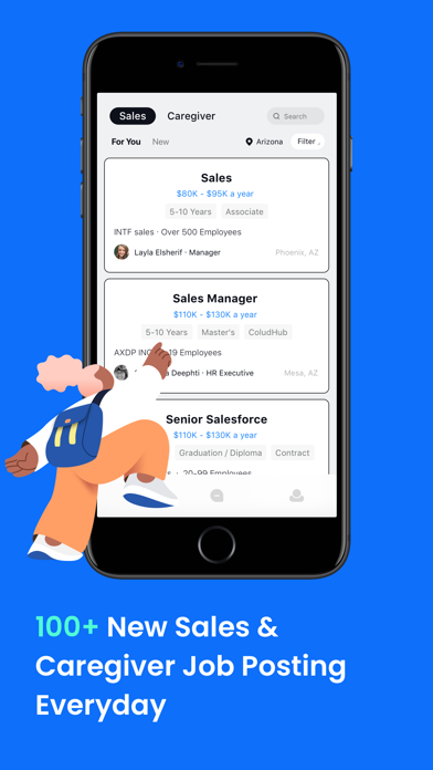 Hirey: AI Chat-Based Job App Screenshot