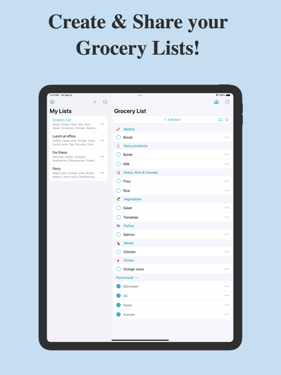 Screenshot #1 for Shoppylist: Grocery List