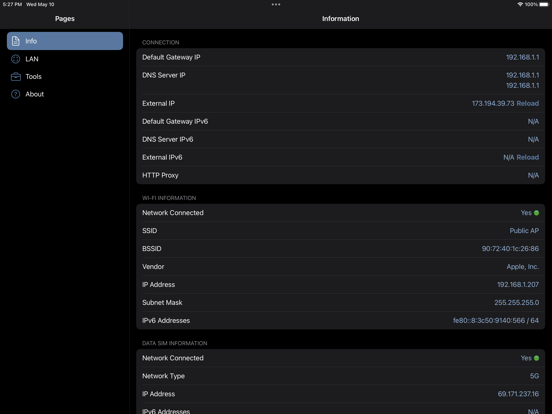 Network Analyzer: net tools iPad app afbeelding 8