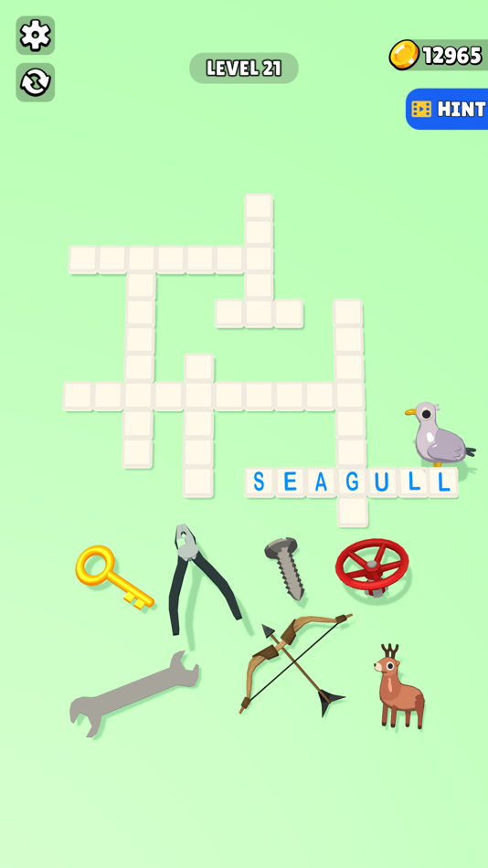 #4. Crossword Puzzle 3D (iOS) 由: Bahadir Yerdelen