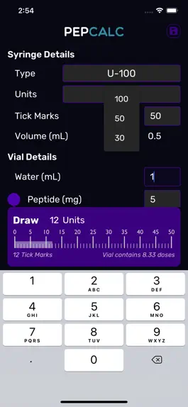 Game screenshot PepCalc - Peptide Calculator apk